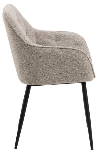 Čalouněná jídelní židle Brooke béžová s područkami moderní do jídelny a obýváku Actona