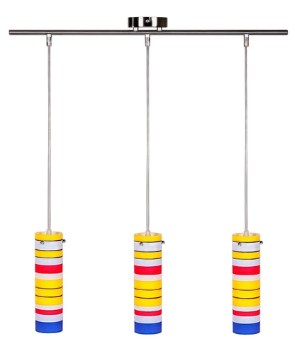 Závěsné svítidlo Fresco moderní vícebarevné 3 světla do obýváku s nastavitelnou výškou