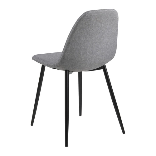 Čalouněná jídelní židle Wilma Actona moderní šedá s černými nohami