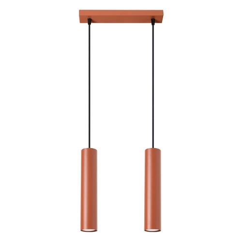 Visící lampa LAGOS 2 okrová červená