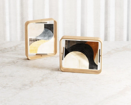 Dřevěný fotorámeček 20x25 Bellwood přírodní stojací skandinávský Umbra