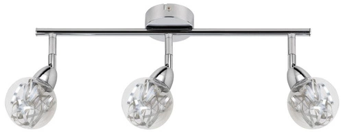 Stropní světelný pás Bolo 3x6W LED smd kulatá hlava 1e s kloubovým stínítkem výměnný kd systém