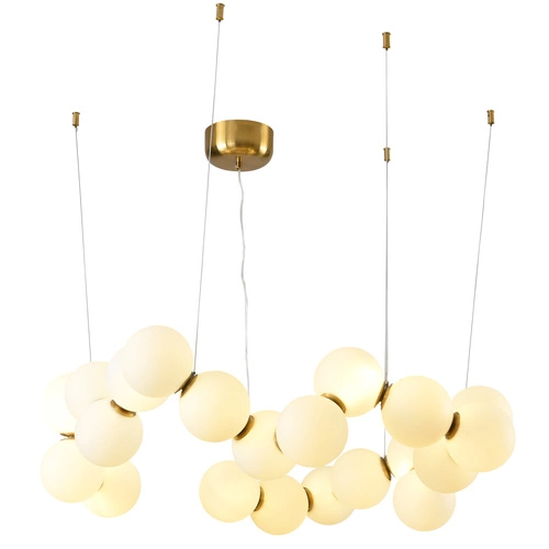 Závěsné LED svítidlo koule CORALLI-80 bílé moderní do obýváku a nad stůl 80 cm