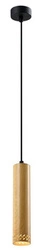 Závěsné svítidlo Tubo dřevěné moderní nastavitelné do obýváku kuchyně jídelny 25 cm