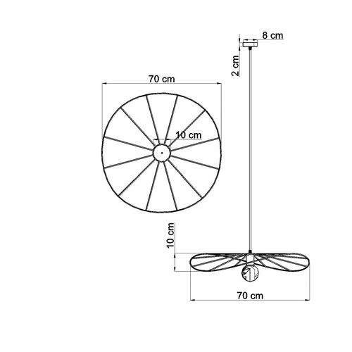 Závěsné svítidlo Eskola 70 černé kovové moderní do obýváku, ložnice nebo nad stůl