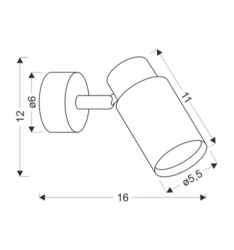 Nástěnné svítidlo Claro bílé 1x15W GU10 bílé+dřevěný difuzor