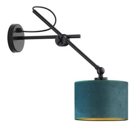 Nástěnné svítidlo HAMILTON VELUR zelené moderní sametové do ložnice a obýváku Lysne