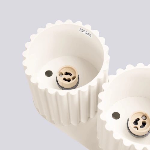 Stropní svítidlo AURA 2 béžové moderní kulaté do obýváku a kuchyně hliník