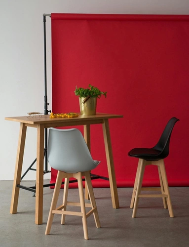 Barová židle s opěrkou Norden šedá 75 cm moderní k kuchyňskému ostrůvku