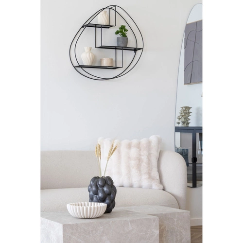 Dvojsedačka Mykonos béžová skandinávská čalouněná do obýváku na kovových nohách