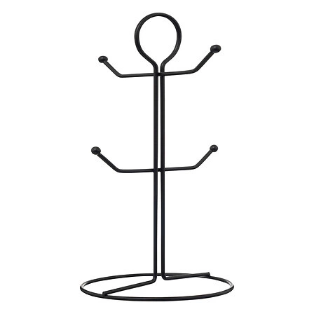 Sada 4 keramických hrnků Leo 140 ml se stojanem klasická na kávu a čaj