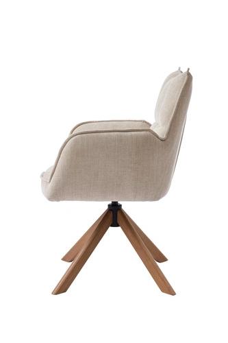 Jídelní čalouněná otočná židle Marilla s područkami