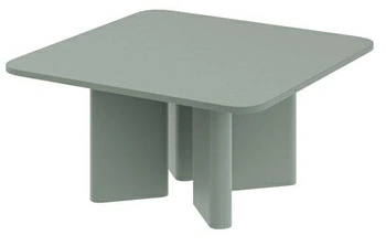 Konferenční stolek Caswell 80 cm čtvercový moderní zelený do obývacího pokoje