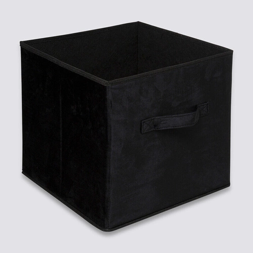 Box / Krabice do regálu 31x31cm Sametová černá