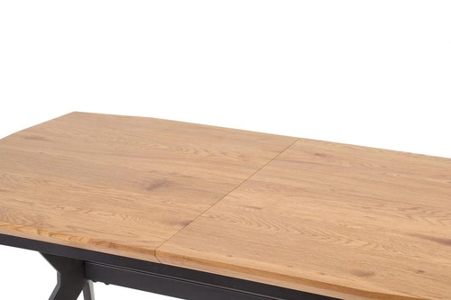 Rozkládací jídelní stůl Stavio dub zlatý černé nohy moderní industriální Intesi