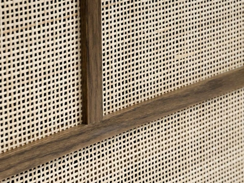 Komoda Barrali 180 cm kouřový dub boho se zásuvkami do obýváku