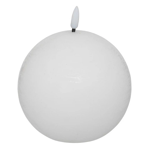 Dekorativní LED svíčka Molia kulatá bílá 10 cm parafínová dárek Atmosphera