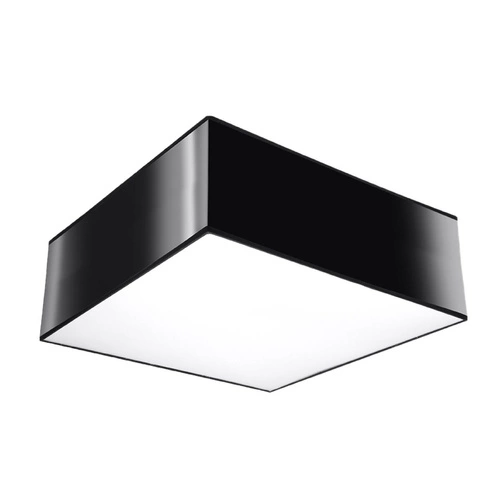 Černý čtvercový stropní svítidlo HORUS 25 moderní do obýváku kuchyně ložnice Sollux Lighting
