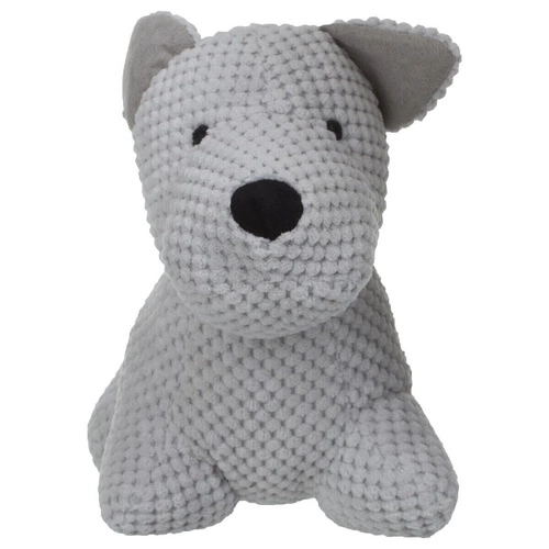 Atmosphera dětská zarážka na dveře pes bílý těžký dekorativní textilní 24 cm