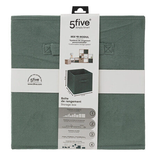 Krabička na polici 31x31cm Velvet khaki