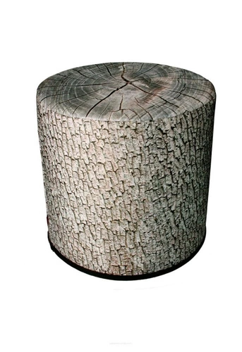 Moderní kulatý taburet Alder Intesi čalouněný multicolor do obýváku nebo ložnice 40 cm