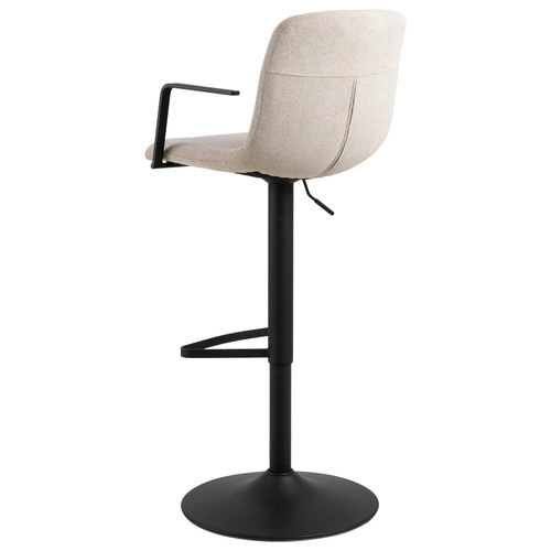 Otočná barová židle Pablo béžová s opěrkou a područkami do moderní kuchyně Actona