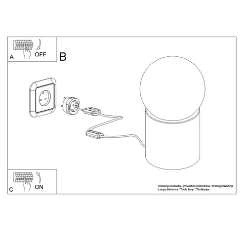 Dřevěná stolní lampa BOOMO SOLLUX LIGHTING moderní lampa na pracovní stůl do kanceláře a ložnice
