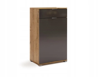 Komoda Lana 60 cm se zásuvkami dub craft šedý moderní do ložnice Intesi