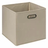 Box / Krabice do regálu 31x31cm hladký béžový tmavý