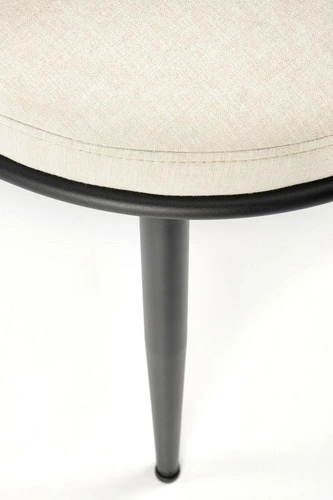 Jídelní sametová židle Wendy čalouněná glamour na černých nohách Intesi