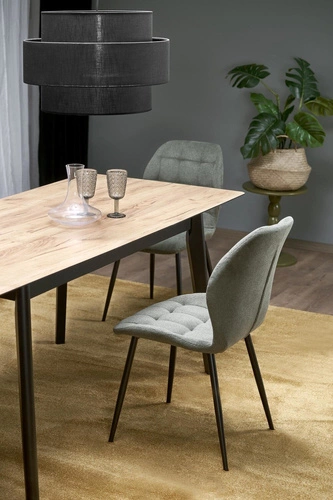 Rozkládací jídelní stůl Ambyl dub wotan černý moderní 140–180 cm Intesi