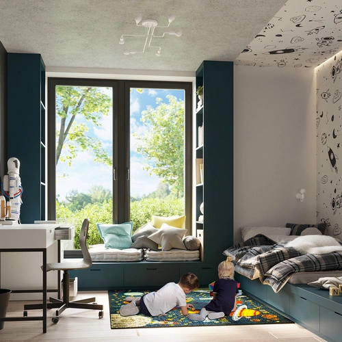 Loftový lustr VECTOR 8 bílý kovový do obýváku a jídelny moderní 8ramenný