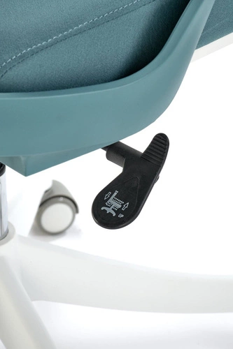 Ergonomická kancelářská židle Belm tyrkysová s podhlavníkem a područkami k psacímu stolu Intesi