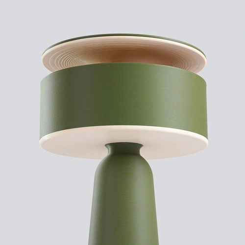 Moderní olivová stolní lampa AXO do pracovny