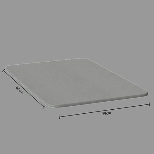 Rychleschnoucí šedá diatomitová protiskluzová koupelnová podložka 60x39 cm 5five simply smart