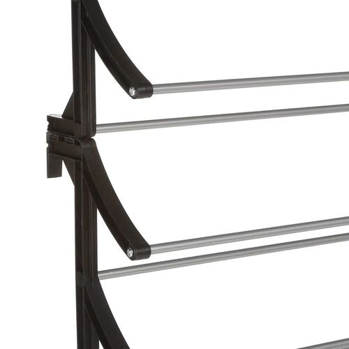 Černý závěsný botník na dveře Bulky 5five simply smart, 11 polic, vysoký, moderní