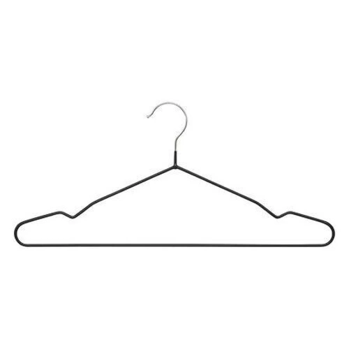 Sada 5 černých kovových otočných ramínek na oblečení do skříně 5five simply smart