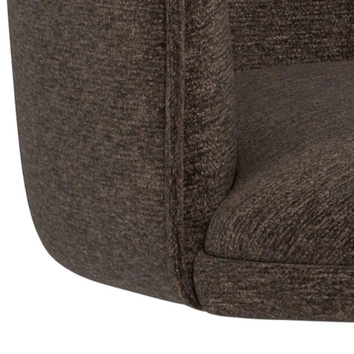 Actona Adia hnědá čalouněná otočná jídelní židle