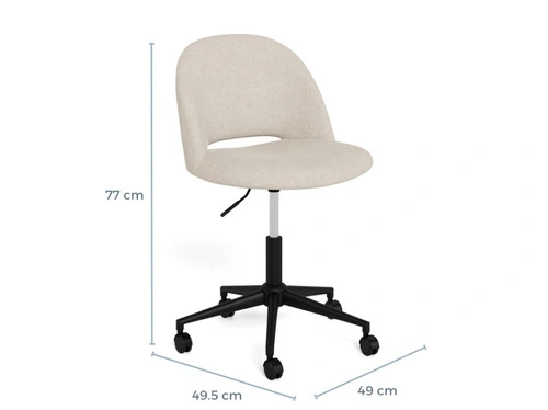 Kancelářská otočná židle Allan béžová na kolečkách k psacímu stolu Actona