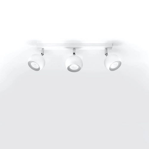 Stropní svítidlo Oculare 3 bílá moderní kovová do obývacího pokoje kuchyně a ložnice Sollux