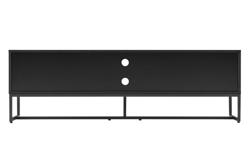 Moderní dřevěná TV skříňka Clar 160 cm volně stojící do obýváku dub černá Intesi