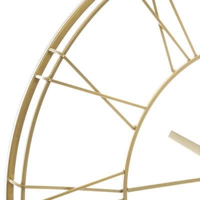 Nástěnné 3D hodiny Vintage Gold Atmosphera velké zlaté kovové do obýváku moderní 70 cm