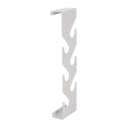 Moderní bílý kovový nástěnný věšák do předsíně Cani Intesi na oblečení 6 háčků