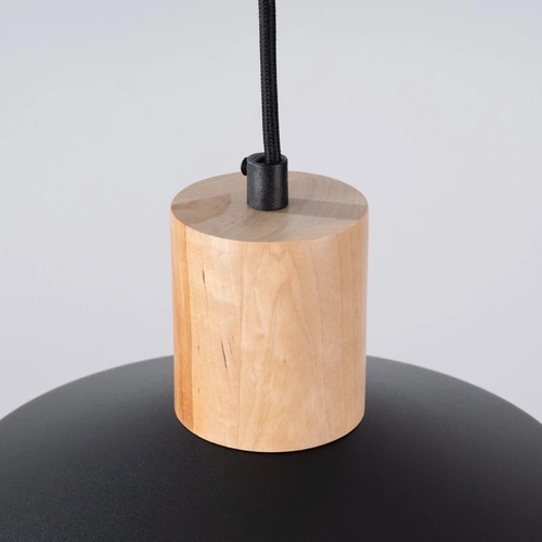 Závěsné svítidlo FANO černé moderní do obýváku a jídelny skandinávský ocelový 34 cm