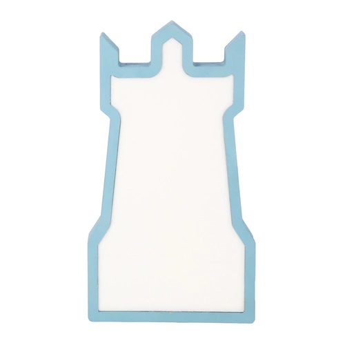 Dětská noční LED lampička Tower modrá moderní dekorativní MDF 28,5 cm