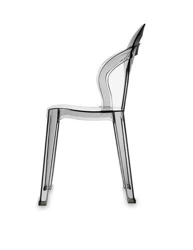 Jídelní a zahradní židle Titi SCAB Design průhledná kouřová stohovatelná polykarbonát glamour