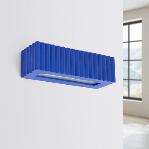 Nástěnné svítidlo RIGATA ultramarínové keramické moderní do obývacího pokoje