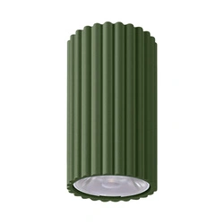 Stropní LED plafon IVAR olivově zelený moderní do obývacího pokoje