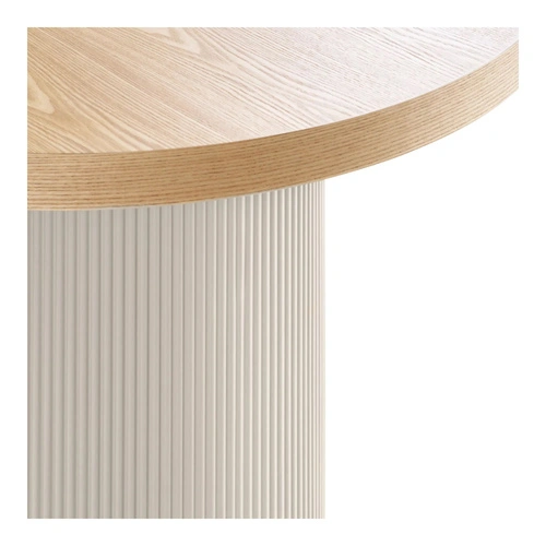 Jídelní stůl Solva 100x220 oválný skandinávský béžový jasan