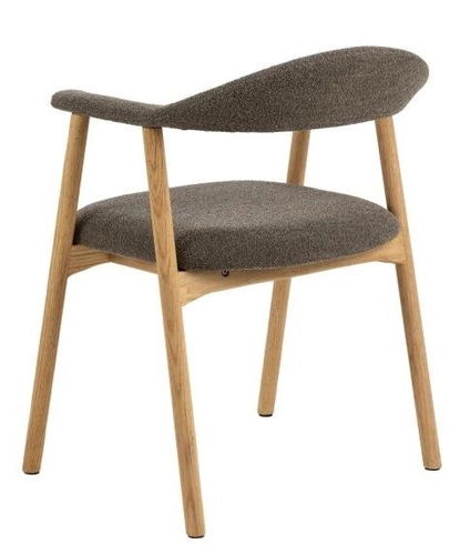 Hnědé křeslo Addi / dub Monza 40